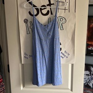 Hollister blue butterfly dress